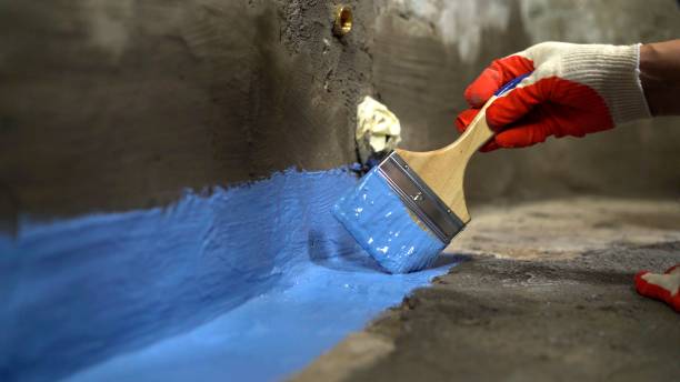 Commercial Interior Drainage System project at a Grosse Pointe, MI business property by SJ Waterproofing Pros
